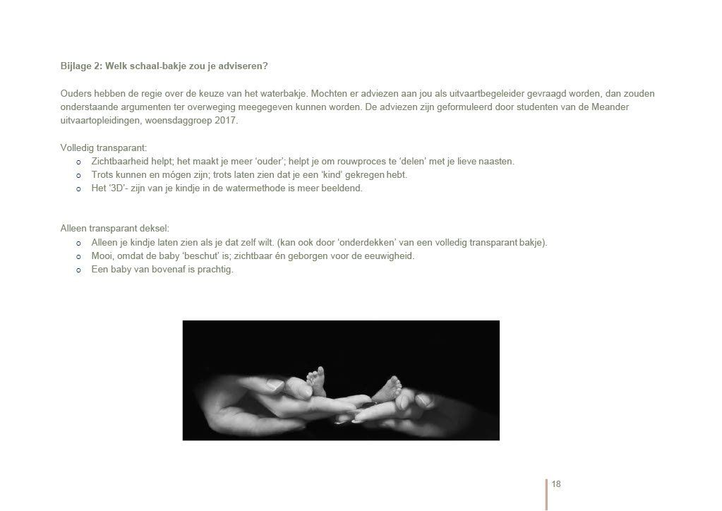 Mogelijkheden en uitleg watermethode.