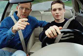 Man Teaching a Boy How to Drive - Driving School in Dumont ,NJ Man Teaching a Boy How to Drive - Driving School in Dumont ,NJ