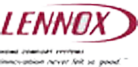 Lennox logo with text and tagline on a white background.