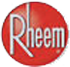 Rheem logo: White 