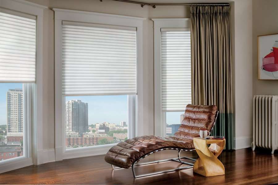Condo in Burien, WA with cellular roller shades installed
