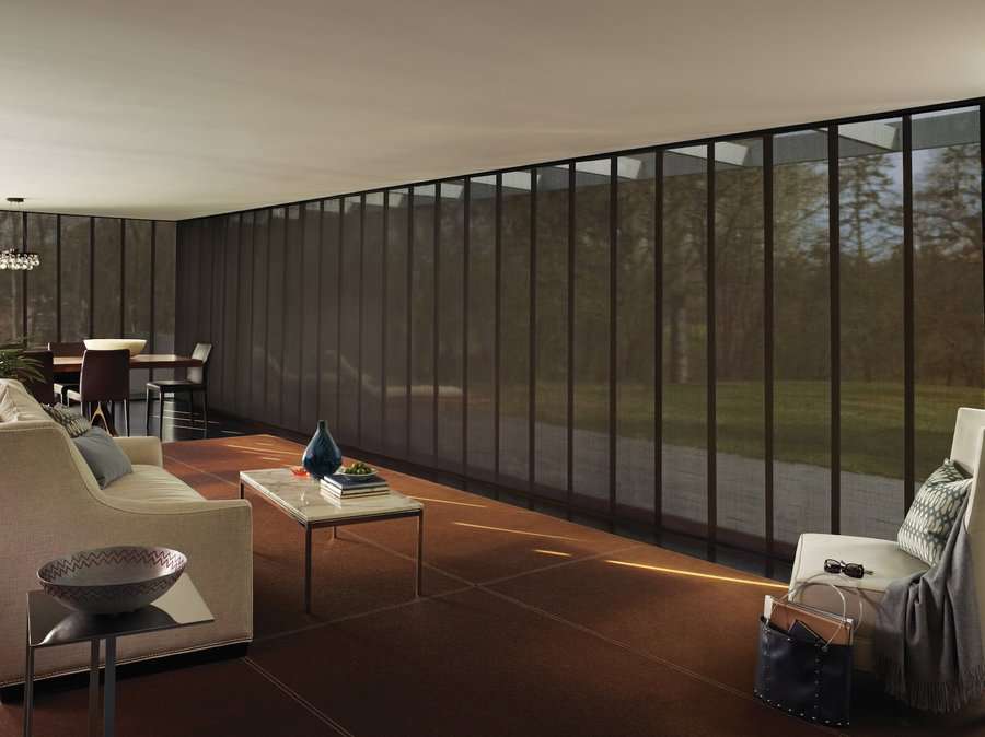 Home in Newcastle, WA with gliding window panels
