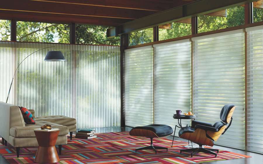 Home in Renton, WA with Silhouette shades from Hunter Douglas installed