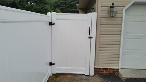 Gate Repair and Installation — White Wooden Door Fence in Salem, VA