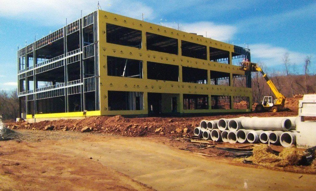 Exterior view of a newly constructed building