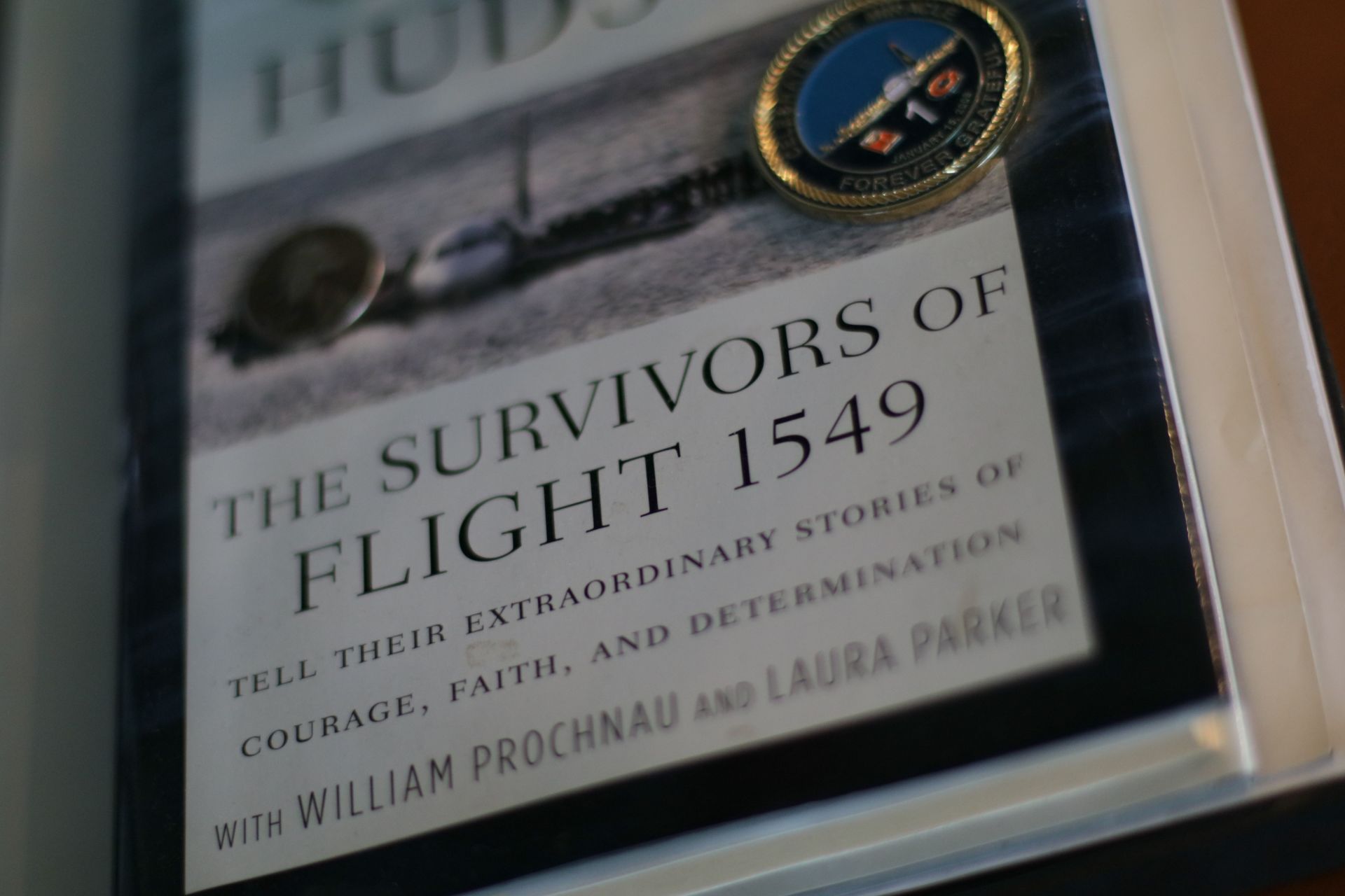 A book titled the survivors of flight 1549