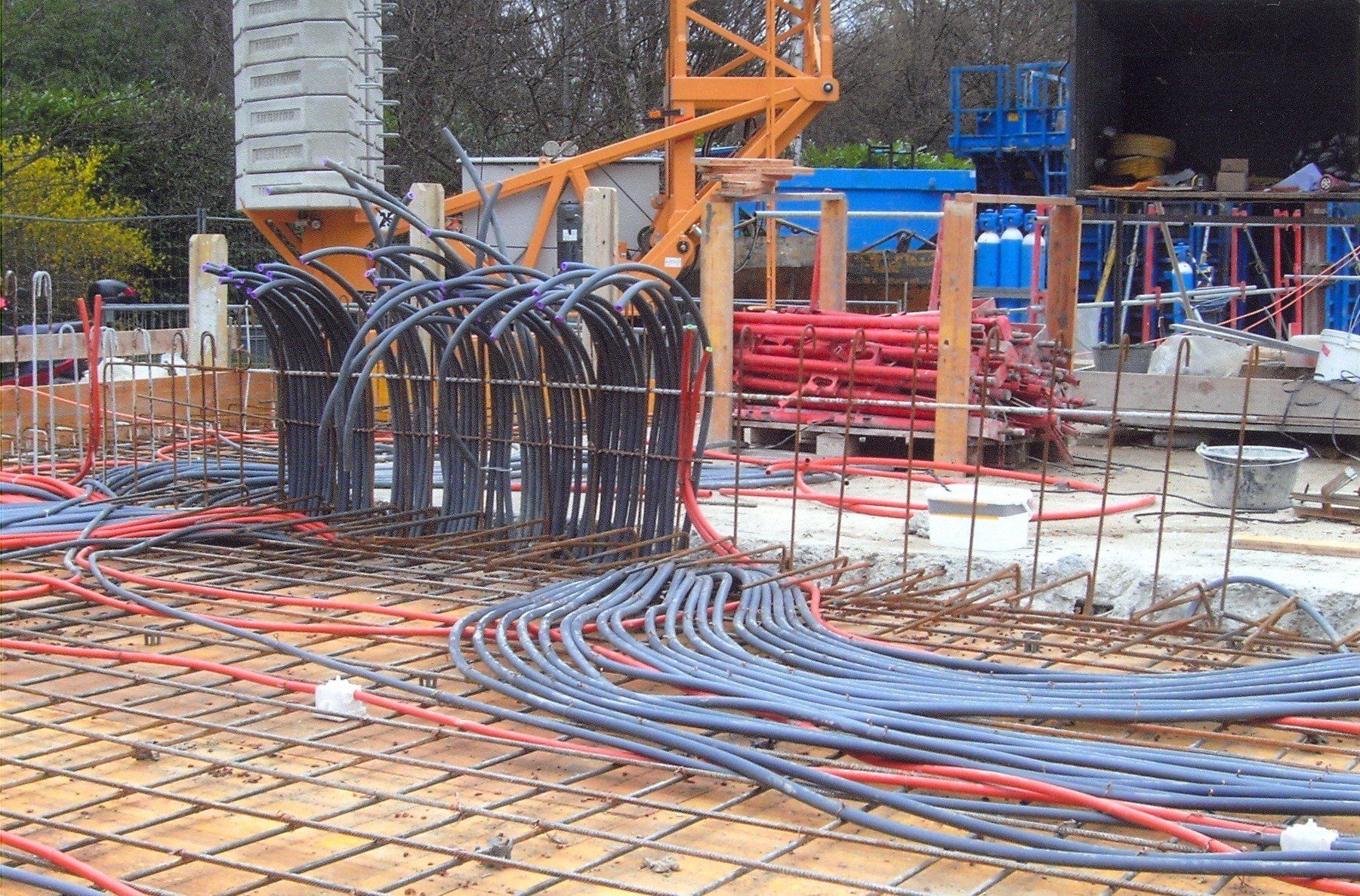 câbles électriques chantier