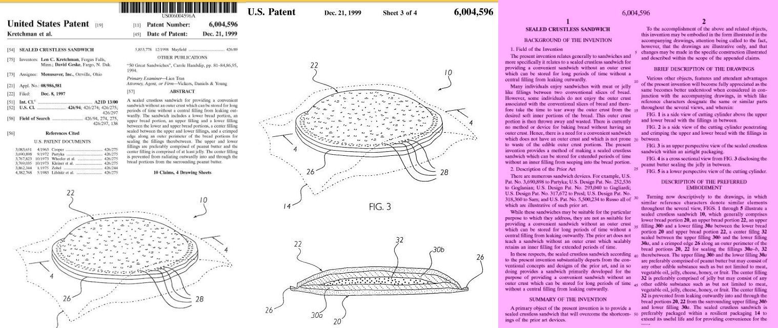 Patent document with illustrations of a device and descriptive text.