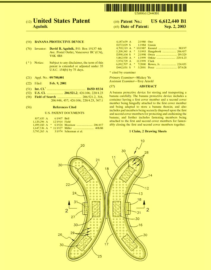Patent diagram of a 
