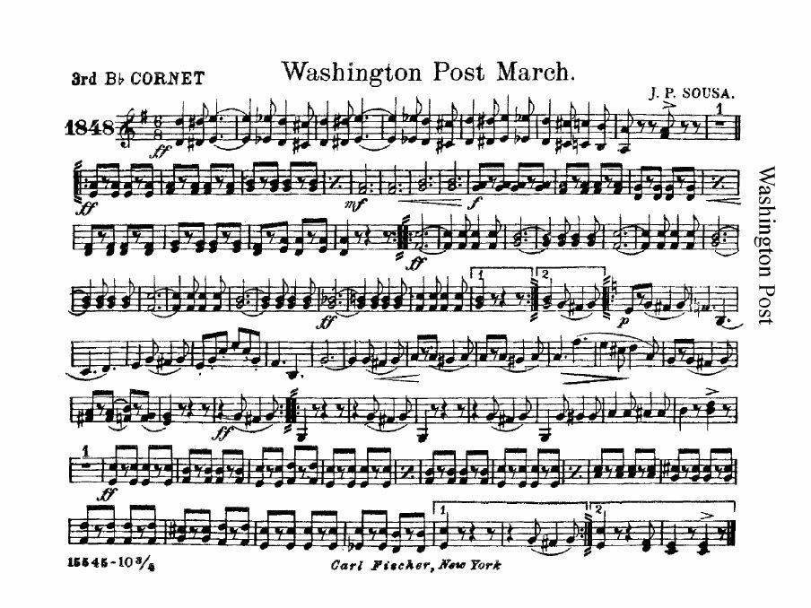 Sheet music for 