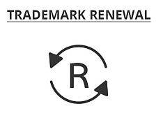 Trademark Renewal, registered trademark symbol with arrows circling 