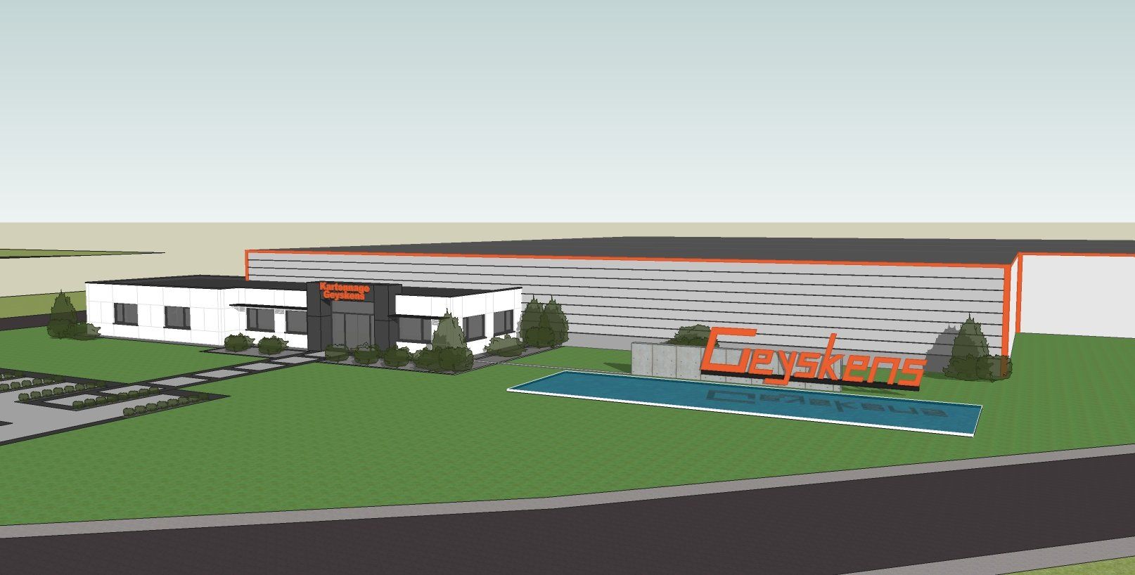 Architect gevelrenovatie industriebouw Aarschot - Architectengroep Janssens