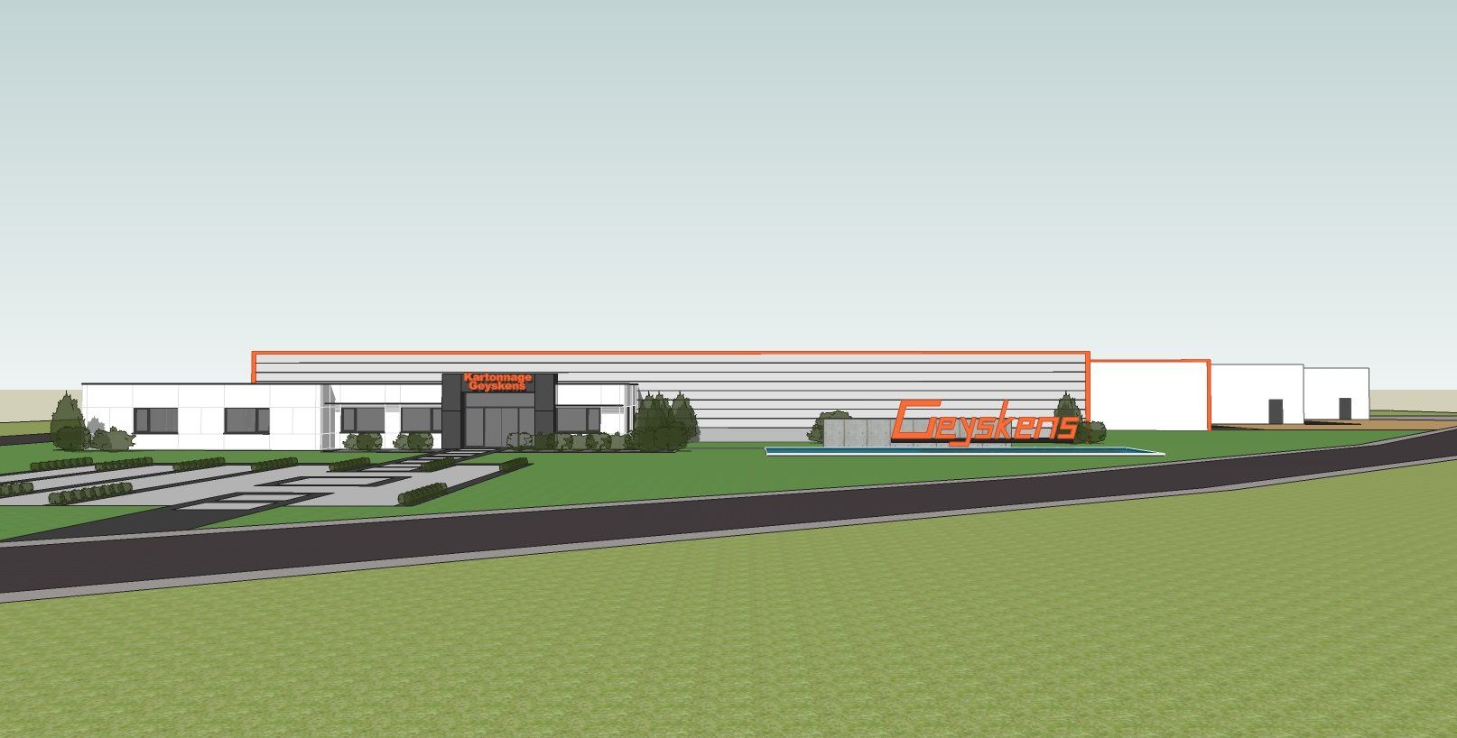 Architect gevelrenovatie industriebouw Aarschot - Architectengroep Janssens