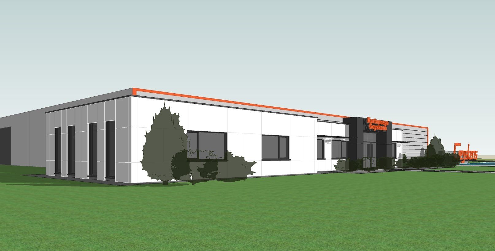 Architect gevelrenovatie industriebouw Aarschot - Architectengroep Janssens