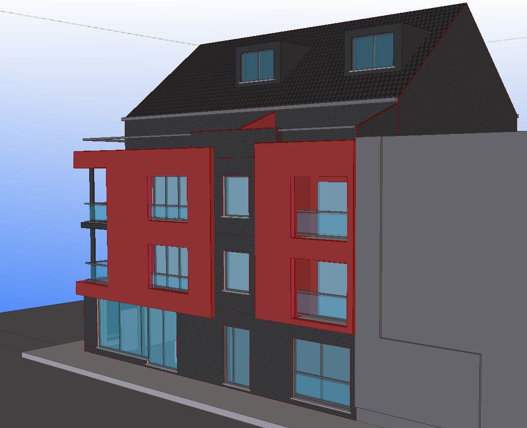 Architect nieuwbouw appartementen Koningshooikt - Architectengroep Janssens