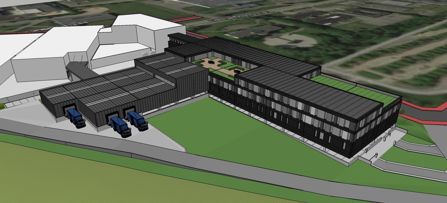 Architect industriebouw Leuven Haasrode - Architectengroep Janssens