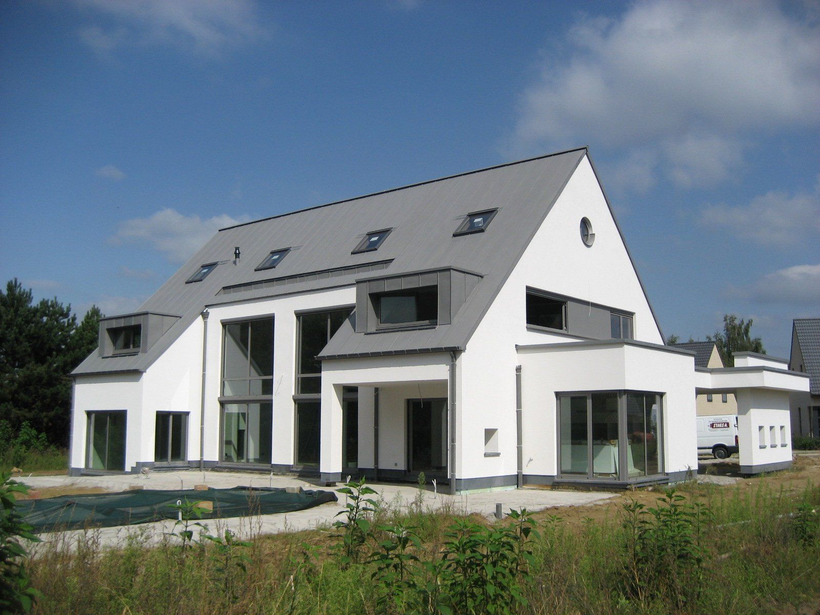 Moderne villa met zwembad in verkaveling in Langdorp - buiten 6 - Architectengroep Janssens