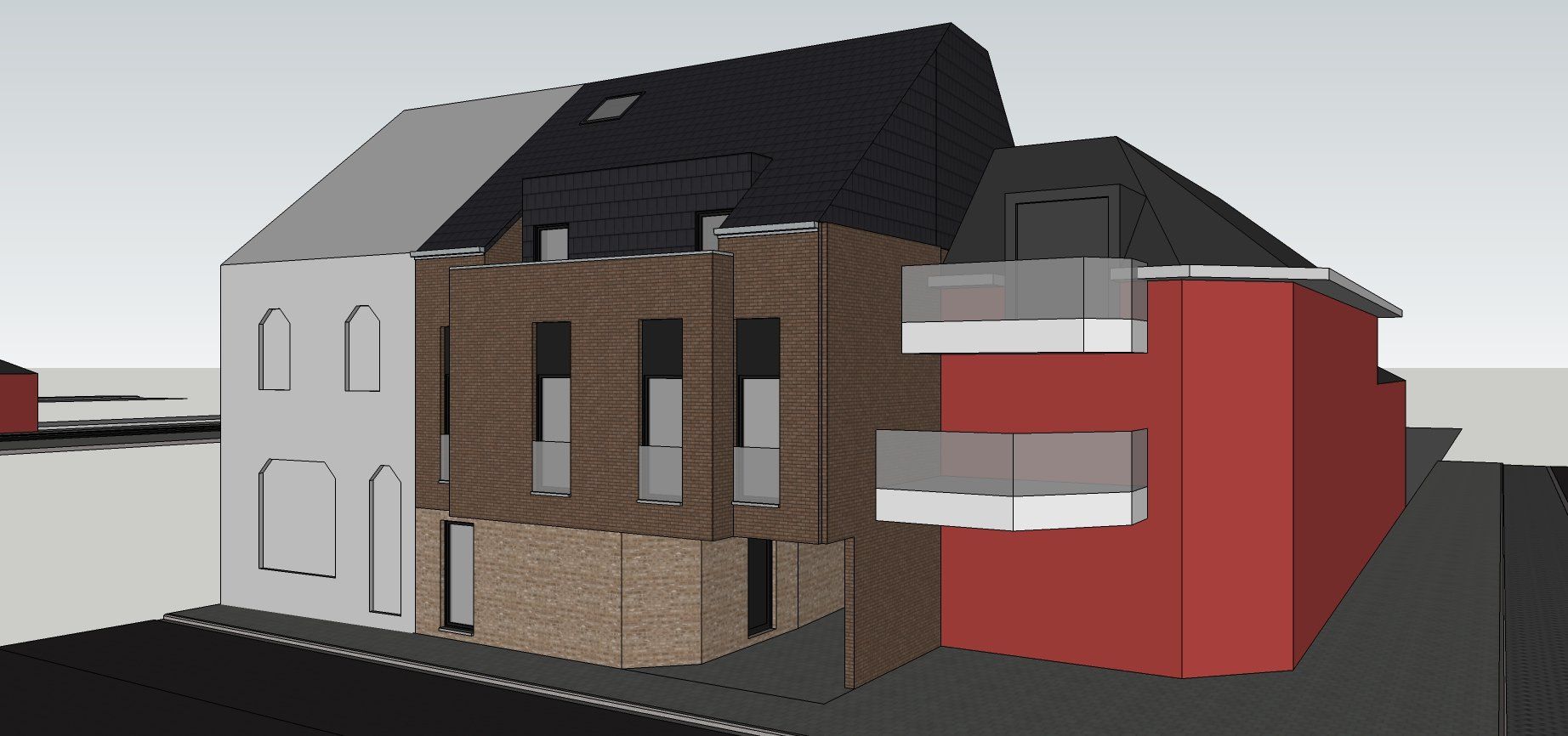 Architect nieuwbouw appartementen Zichem - Architectengroep Janssens