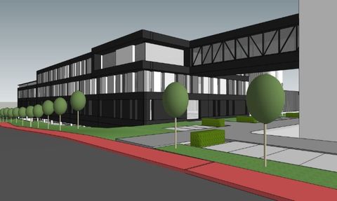 Wedstrijd uitbreiding industriegebouw Materialise - Architectengroep Janssens
