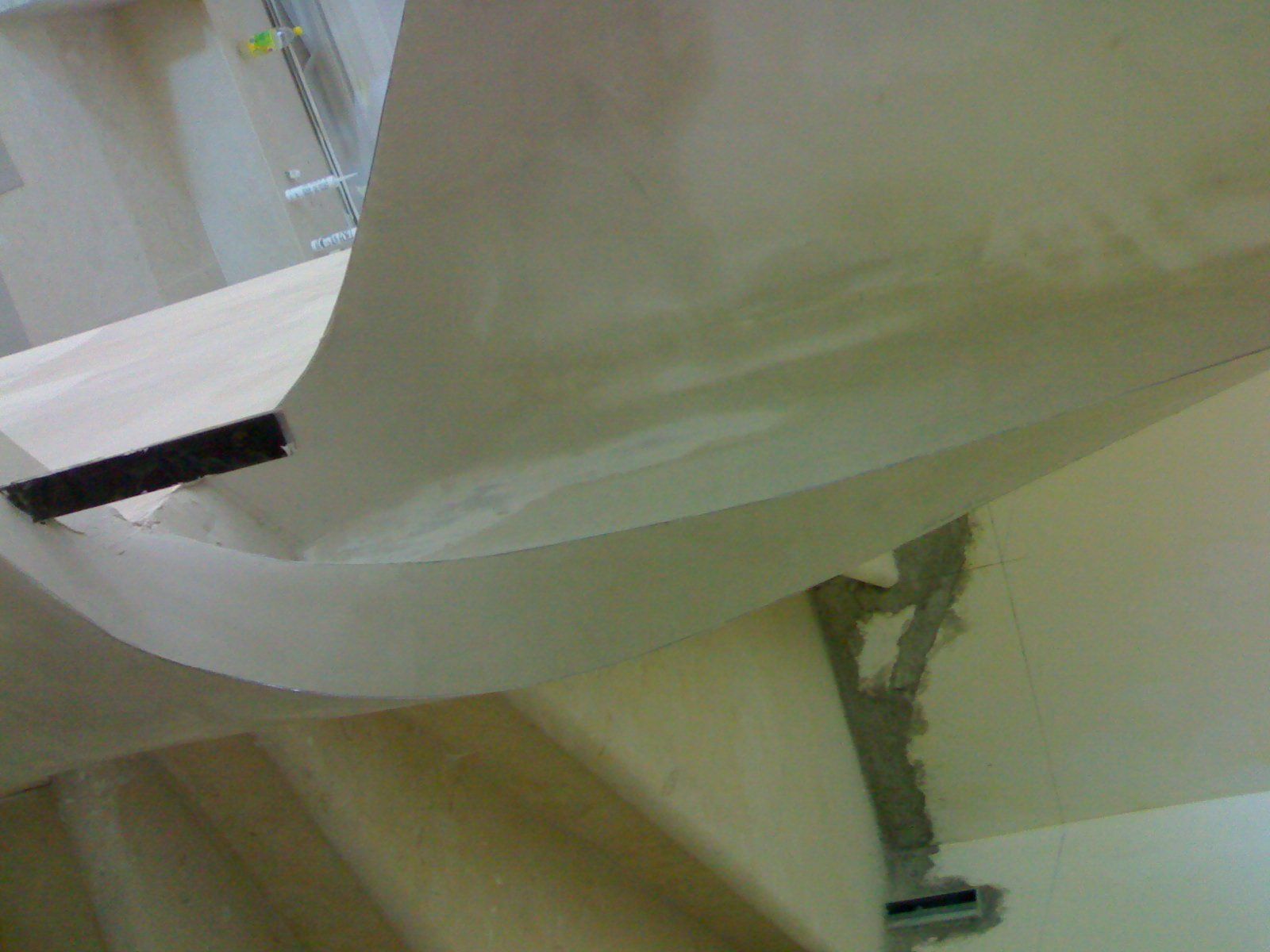 muro in corso di lavorazione