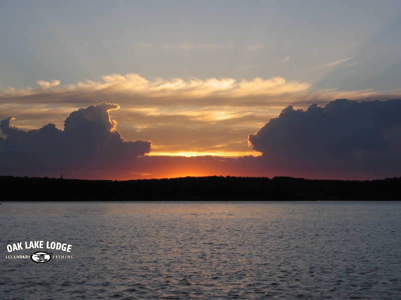 Sunset at Oak Lake Lodge