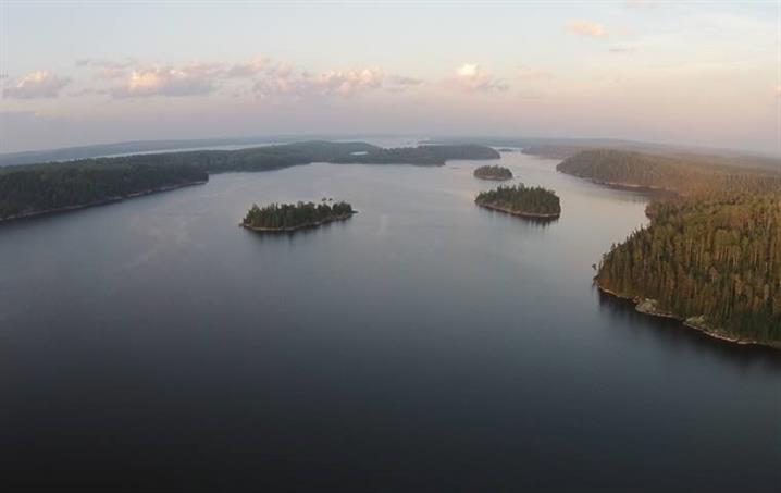 Aerial view of the English River system.