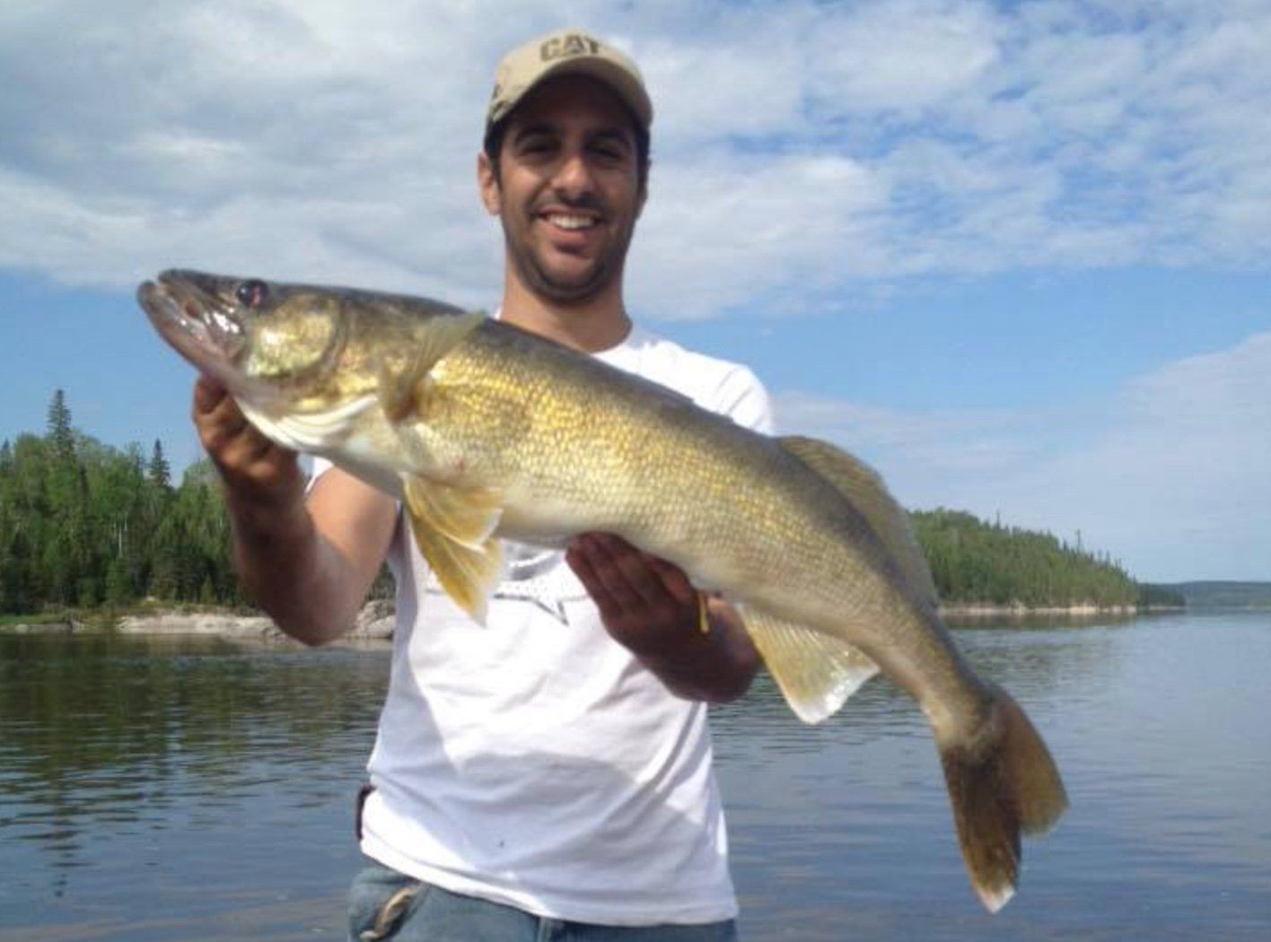 big walleye caught by David in Canada