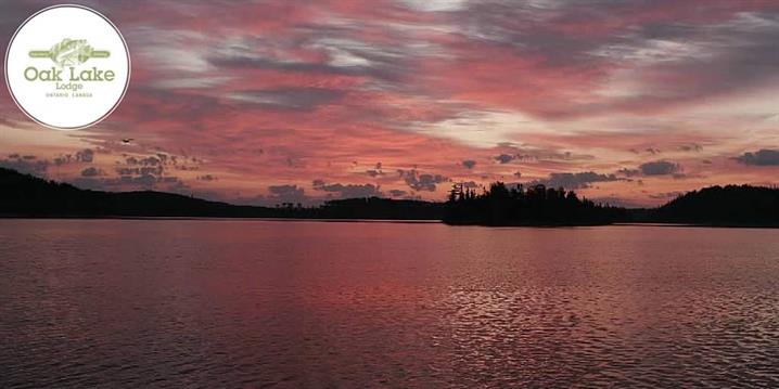 Beautiful lake view at fly-in fishing lodge in Ontario, Canada.
