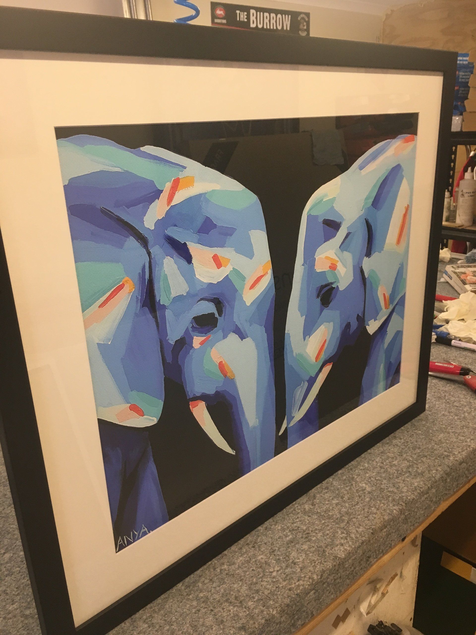 two elephants