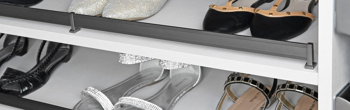Custom Closet Shoe Fence Accessory