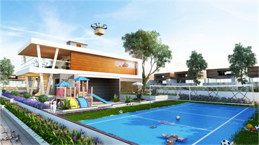 Approaching Drone Example House
