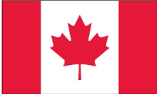 The canadian flag has a maple leaf on it.