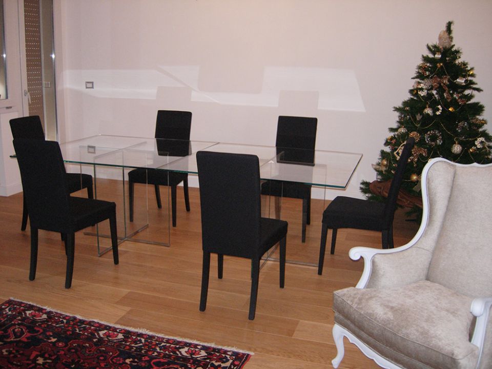 tavolo in vetro rettangolare