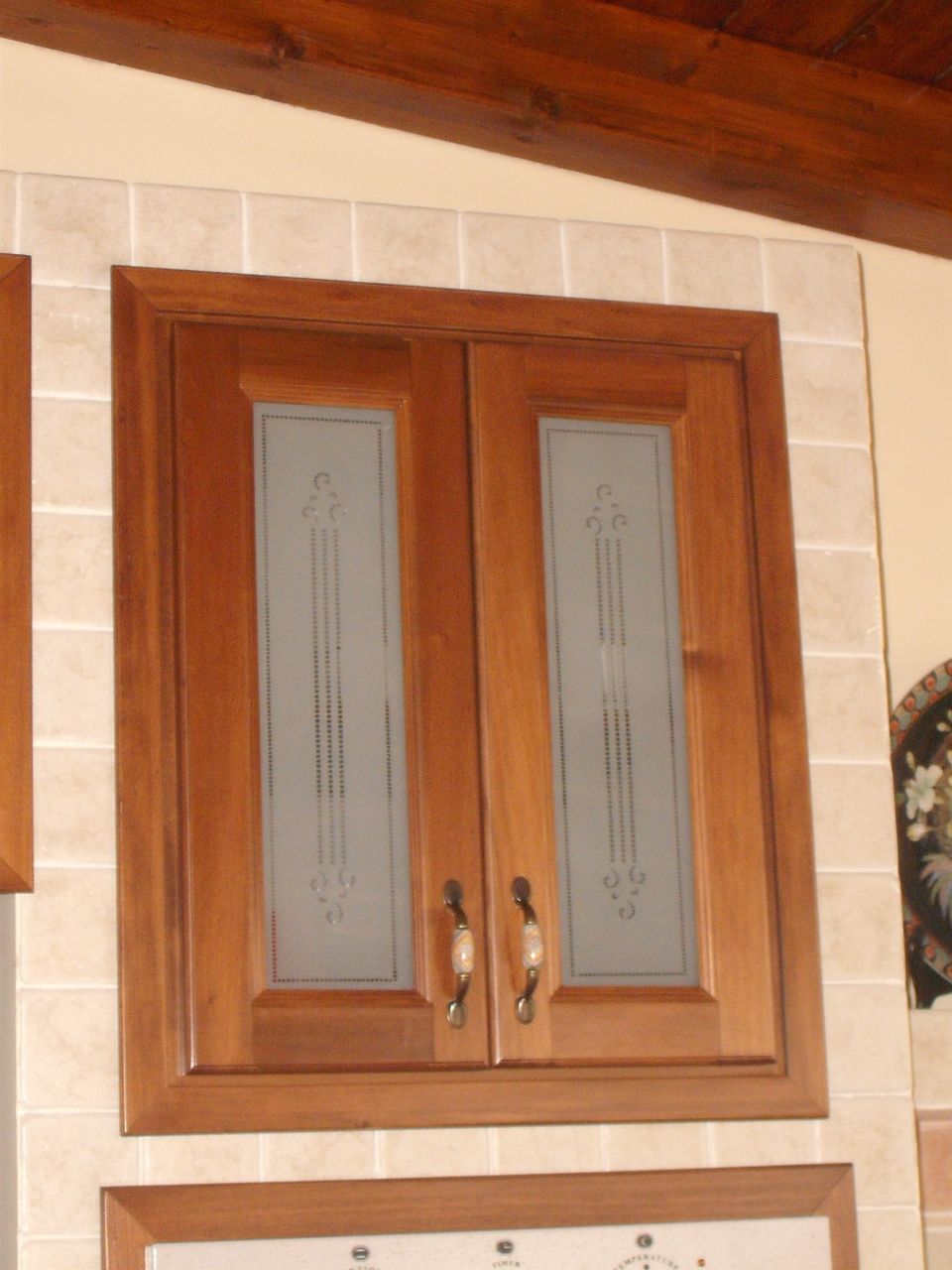 vetro decorato floreale