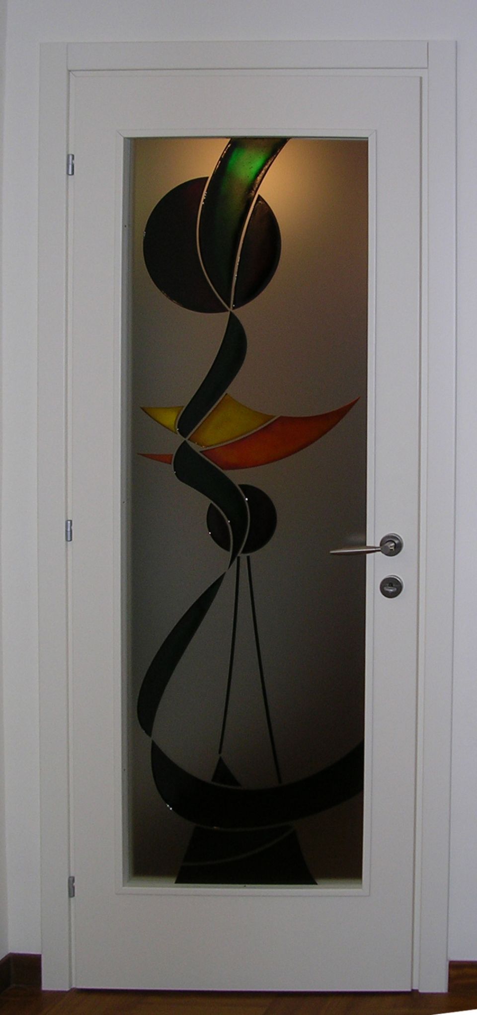 decorazione su vetro di sicurezza