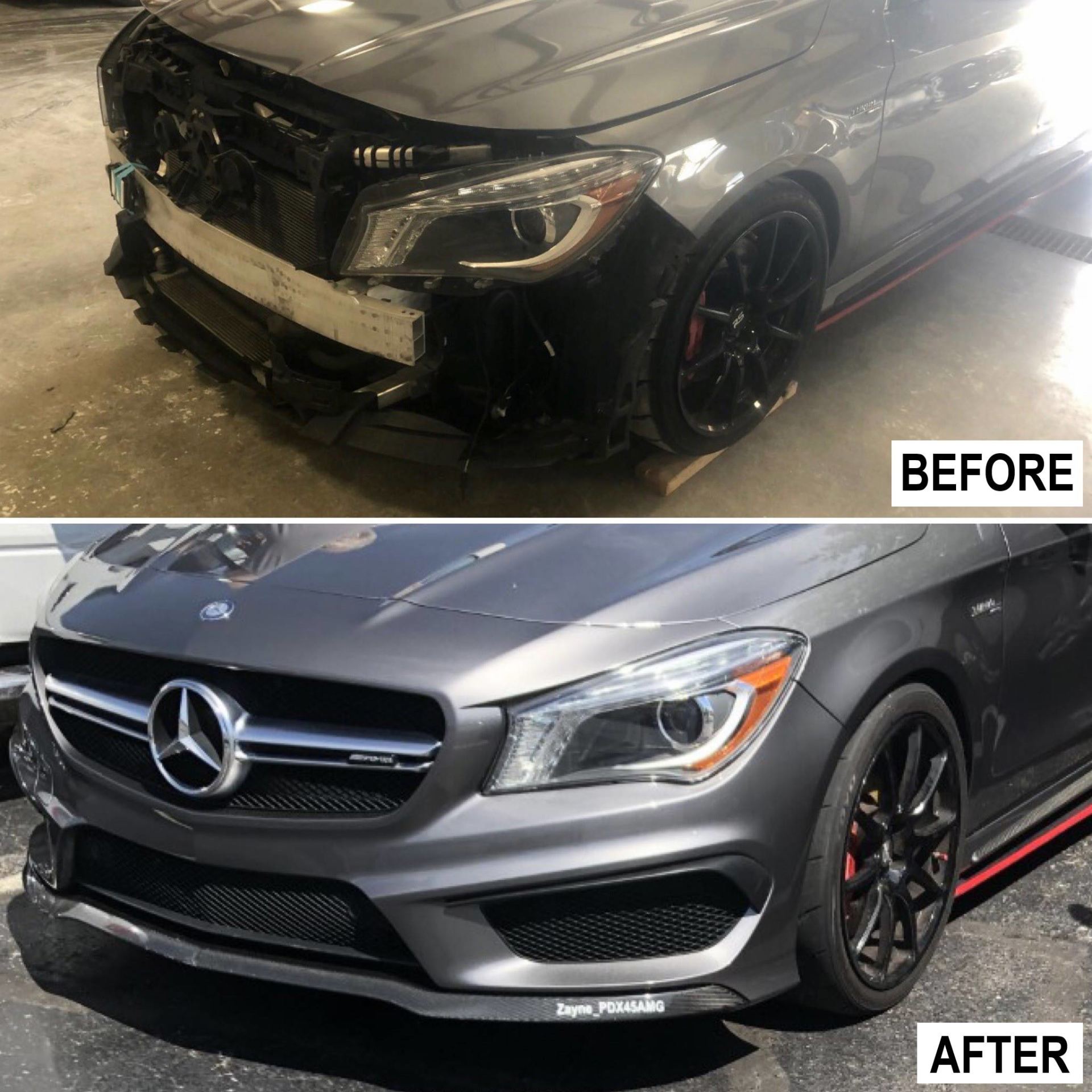 Grey Mercedes — Oxford, OH — Stateline Auto Body