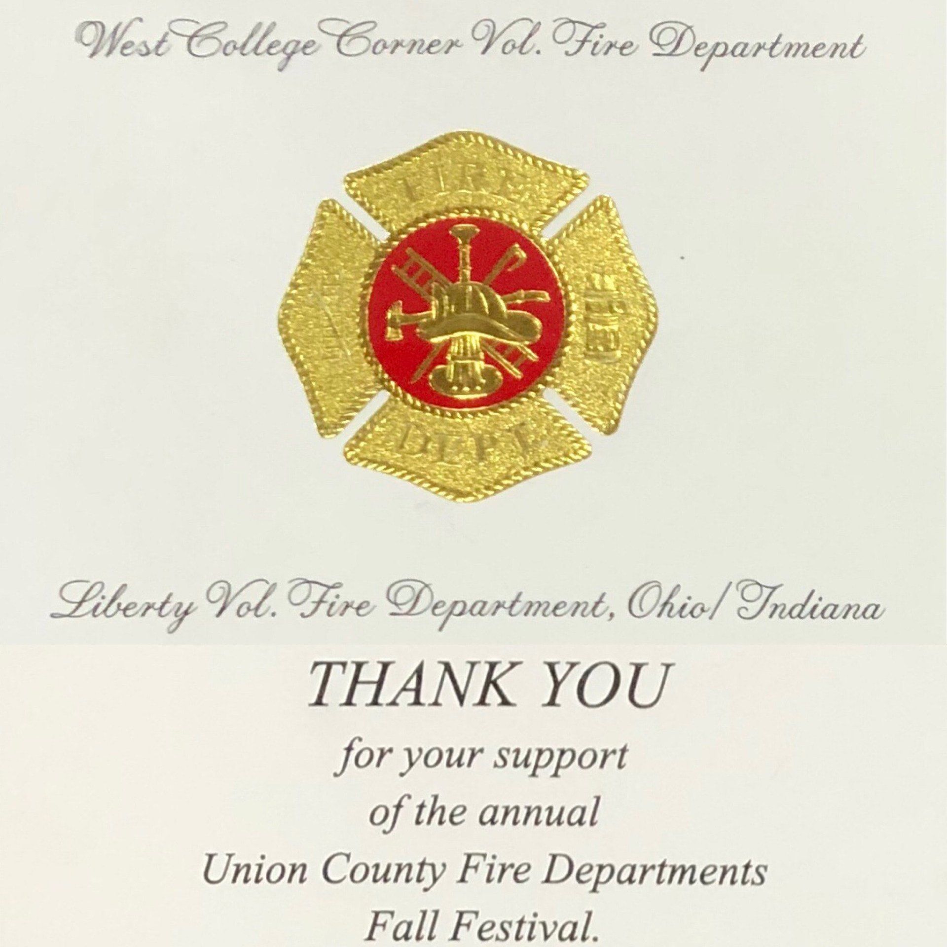 Acknowledgement Letter — Oxford, OH — Stateline Auto Body