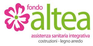 Un logo verde e rosa per fondo altea
