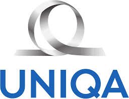 Il logo di uniqa è un nastro argentato con un cerchio al centro.