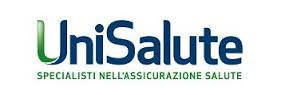 A blue and green logo for unisalute specialisti nell'assicurazione salute