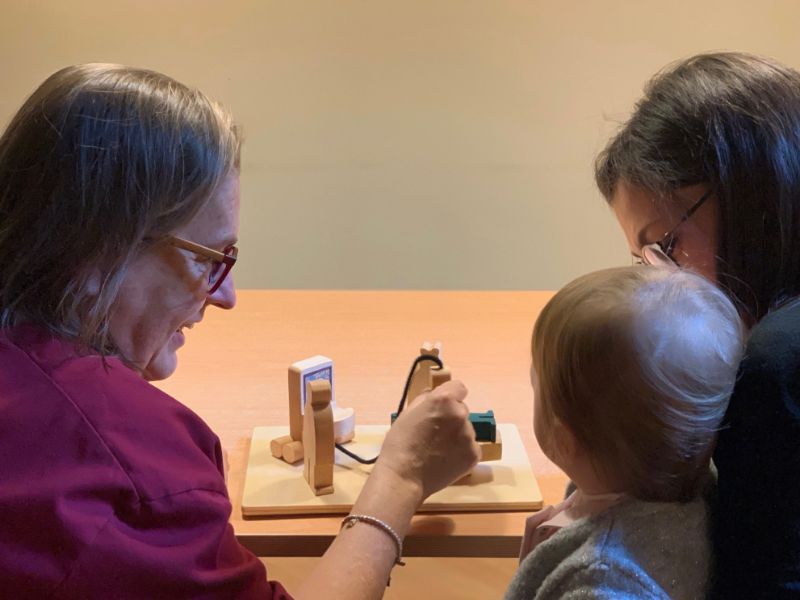 attività per bambini nel centro radiologico