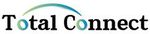 Total Connect logo with a blue and green arched design above the words.