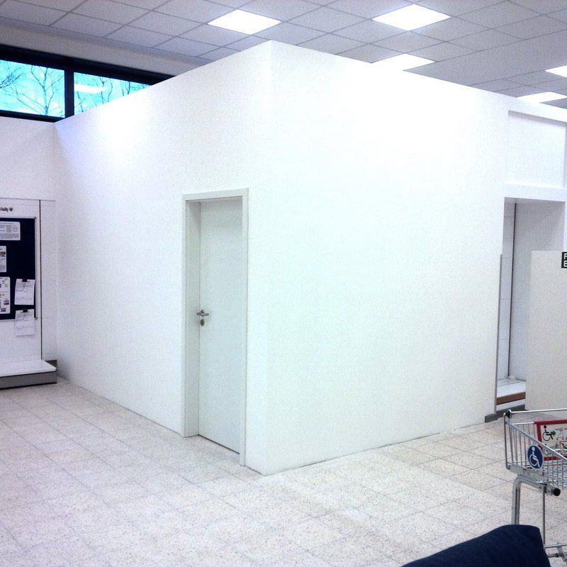 Before and after pictures of an interior commercial office renovation. This is the after picture.