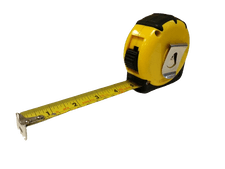 Pictured is a drywall measuring tape that we use