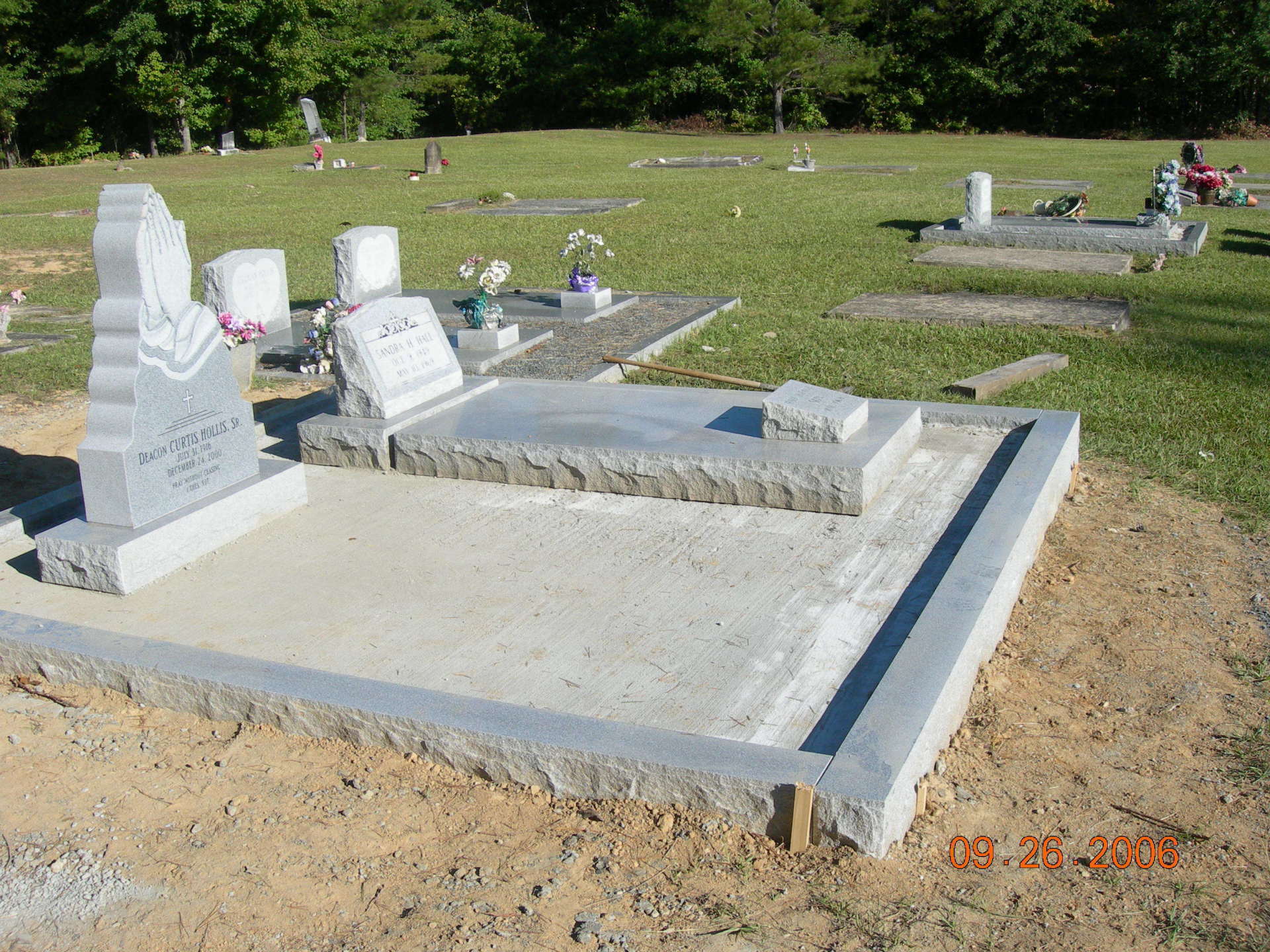 During Coping Walls — Columbus, GA — Columbus Monument Company