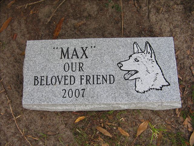 Pet Max's Grave — Columbus, GA — Columbus Monument Company