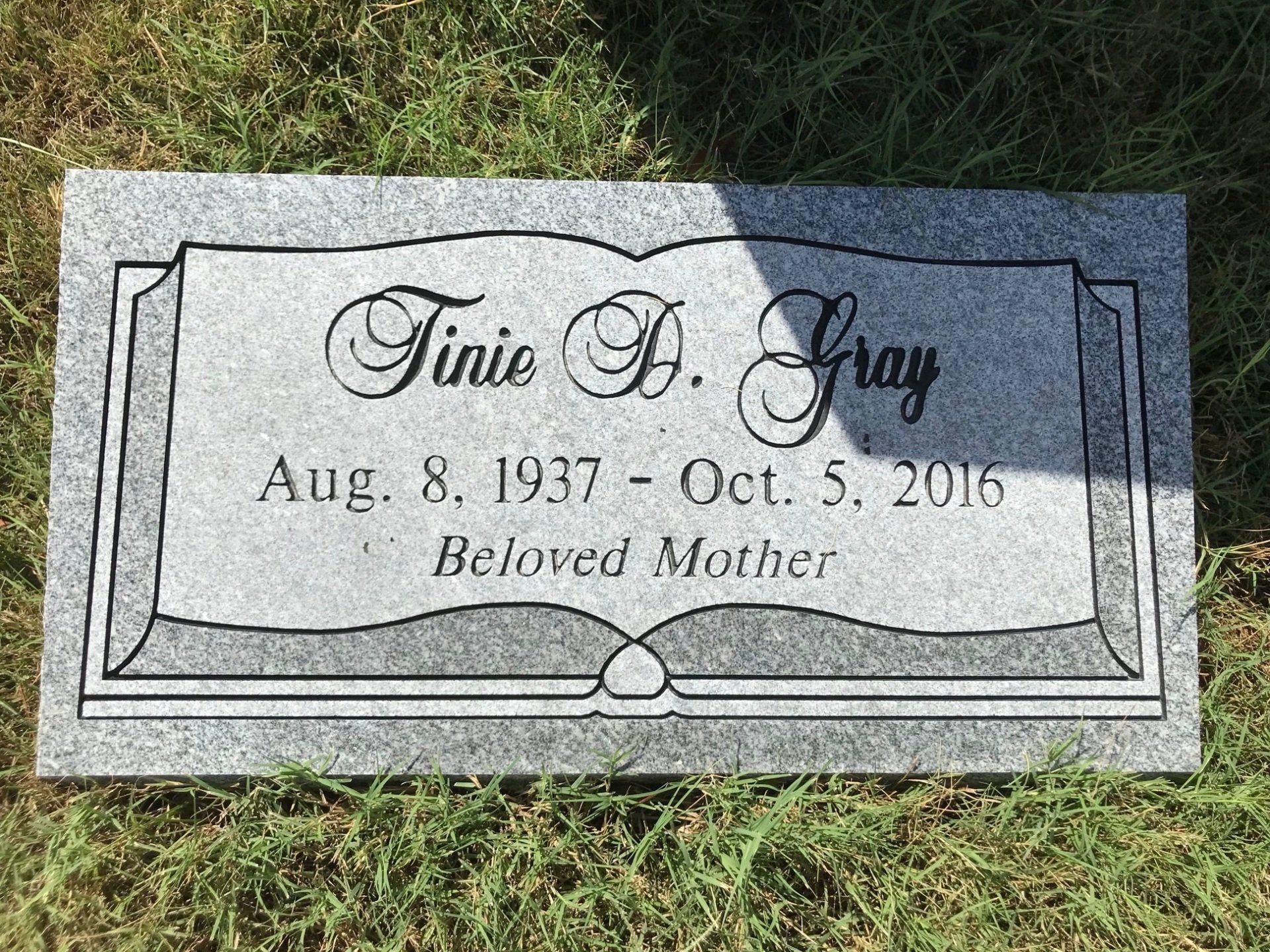 Tinie Gray's Grave — Columbus, GA — Columbus Monument Company