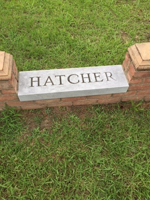 Hatcher Granite Plaque — Columbus, GA — Columbus Monument Company