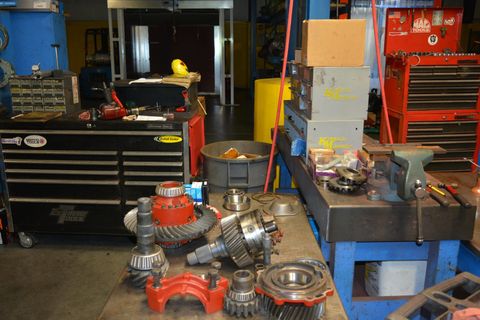 Shop showing transmission — Transmission Repair in Wilmington, NC Shop showing transmission — Transmission Repair in Wilmington, NC