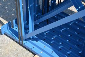 First Layer of Rack Close Up — Warehouse Equipment Services in Grand Prairie, TX First Layer of Rack Close Up — Warehouse Equipment Services in Grand Prairie, TX